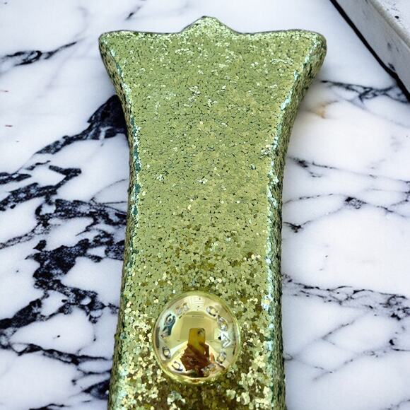 Super RARE COACH STORE DISPLAY Green with BRASS Coach Studs I Letter Sign Decore - Picture 9 of 11